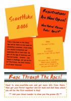 Scout Hike flyer